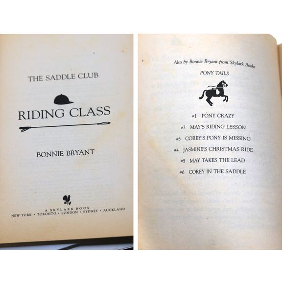 The Saddle Club #52 Riding Class by Bonnie Bryant Softcover Book - Picture 5 of 7